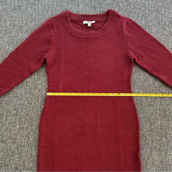 BB Dakota Burgundy Long Sleeve Dress - Picture 2 of 6